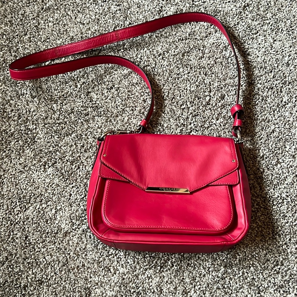 Coach leather crossbody purse